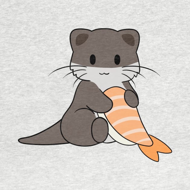 Prawn Sushi Otter 2 by BiscuitSnack